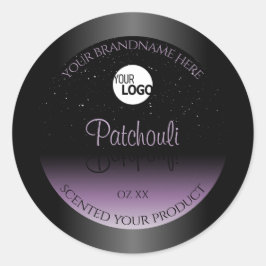 Logotipo brilhante de etiquetas de produto com gra