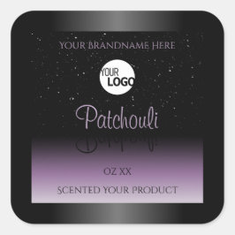 Logotipo brilhante de etiquetas de produto com gra