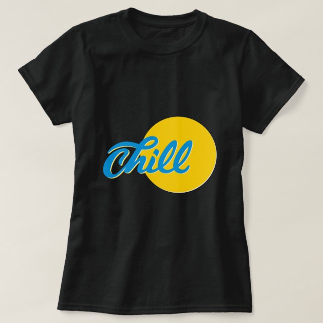 Logotipo Chill V2 - Camisa T clássica de Aruba (Frente do Design)