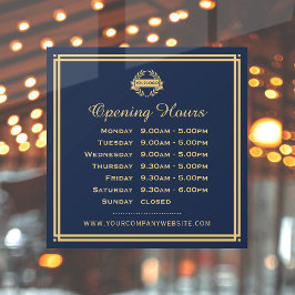 Logotipo Clássico de Horário de Funcionamento Nava