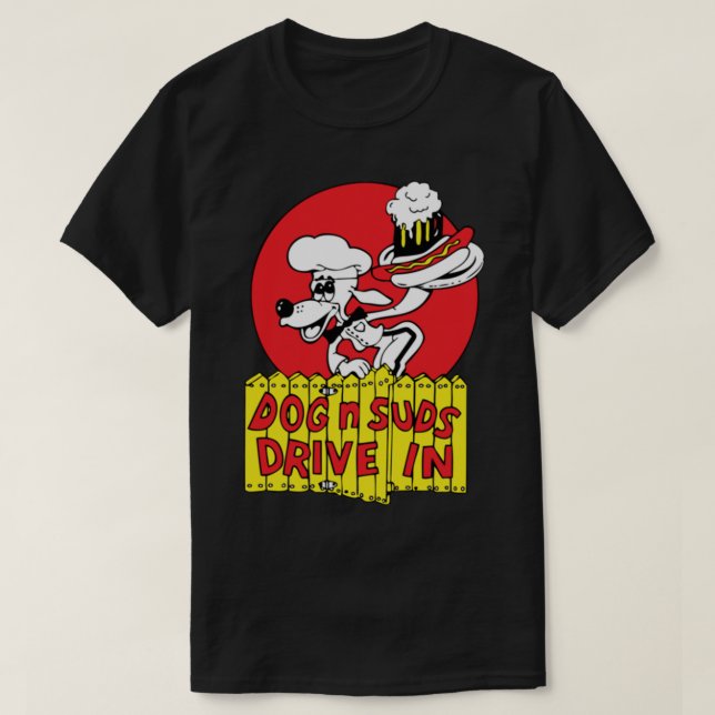 Logotipo clássico de T-Shirt Cães n suds (Frente do Design)