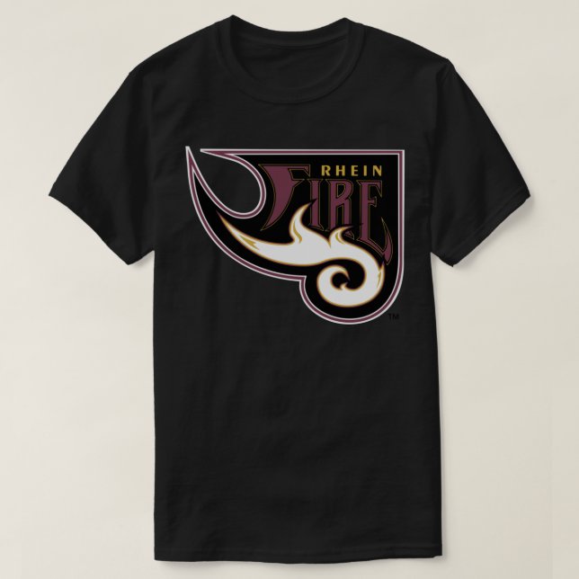 Logotipo Clássico do Fogo Rhein T-Shirt (Frente do Design)