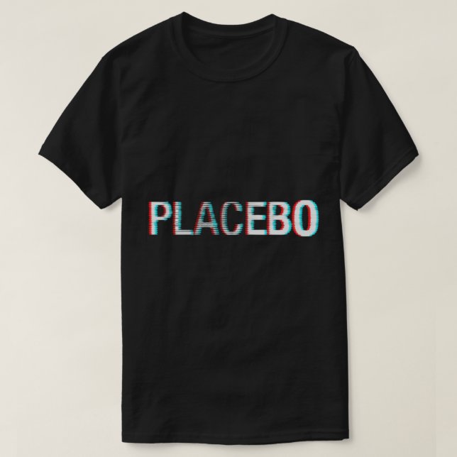 Logotipo Clássico do Placebo Glitch - Camiseta Clá (Frente do Design)