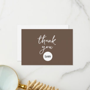 Logotipo comercial Chocolate Castanho Cartões de a