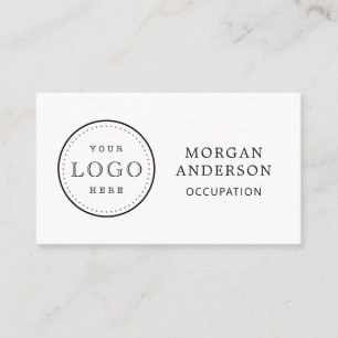 Logotipo comercial Código QR Cartão de visita simp