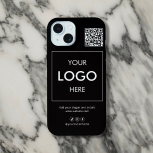 Logotipo comercial Código QR Marca capas de iphone