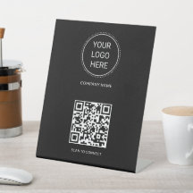 Logotipo Comercial Código QR Moderno Profissional 