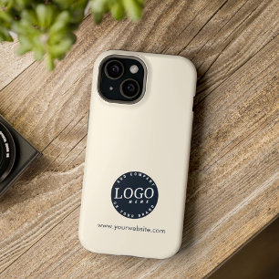 Logotipo comercial e endereço da empresa no site d