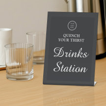 Logotipo comercial Estação moderna de Bebidas Pret