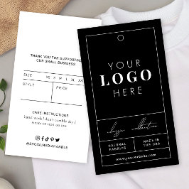 Logotipo comercial Etiqueta de travamento preto Et