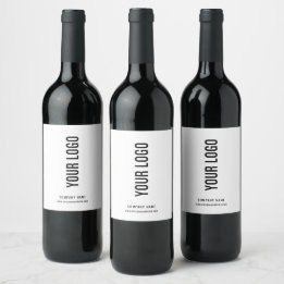 Logotipo comercial Etiquetas de garrafa de vinho