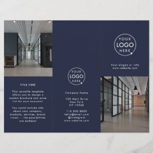 Logotipo comercial   Folheto do Marinho Modern Tri