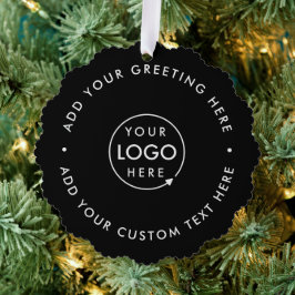 Logotipo comercial | Natal preto moderno minimalis