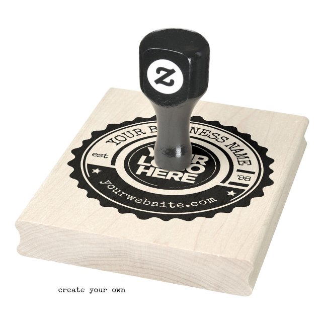 Logotipo comercial personalizado Carimbo de borrac (Custom Business Logo Large Cool Corporate Rubber Stamp)
