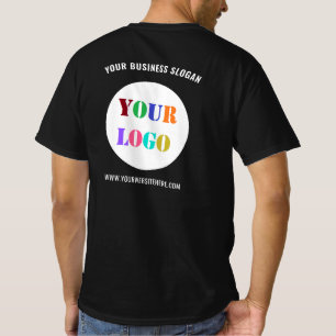 Logotipo comercial personalizado e Camisa de texto