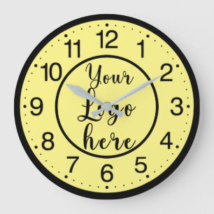 Logotipo comercial personalizado - Relógio grande