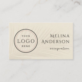 Logotipo comercial QR Code Tropical Palm Cartão de