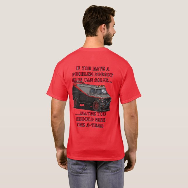logotipo da A-Team com camisa de van (Parte Traseira Completa)