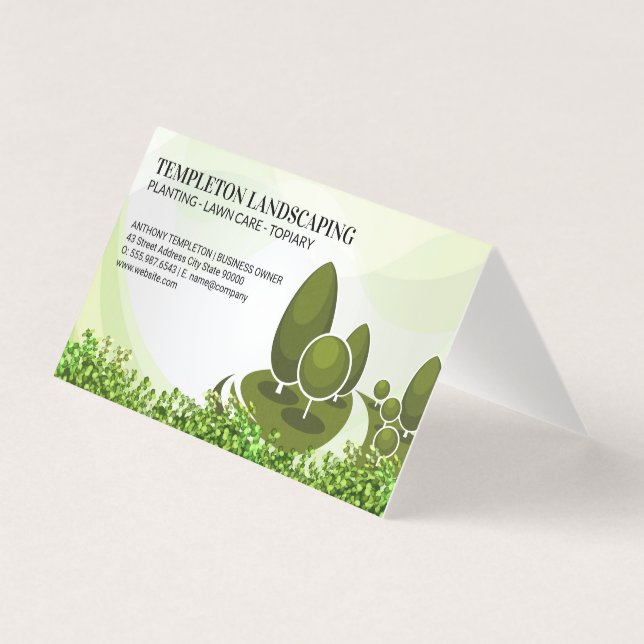 Logotipo da árvore | Esfregões | Jardinagem (Frente)