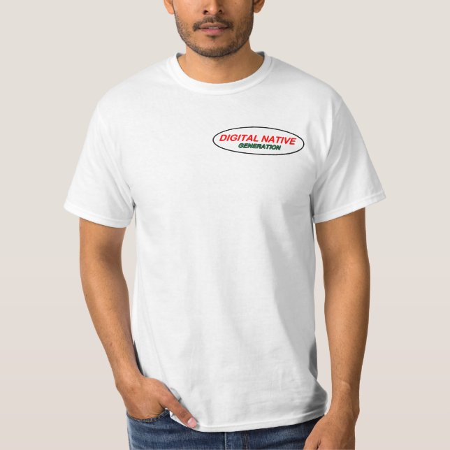 Logotipo da camiseta digital nativa (Frente)