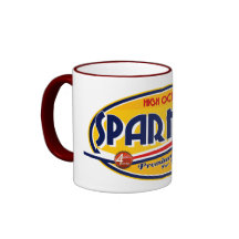 Logotipo da caneca da gasolina da "faísca"