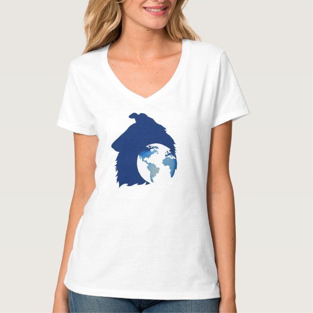 Logotipo da ColliesWithoutBorders em uma camiseta  (Frente)