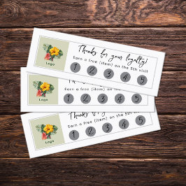 Logotipo da empresa 5 visita o Cartão de fidelidad