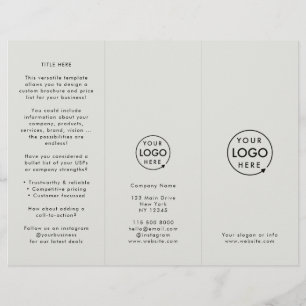 Logotipo da empresa Brochura sobre Cinzas modern
