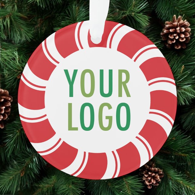 Logotipo da empresa de ornamento acrílico de Natal (MISOOK Peppermint Candy Cane Acrylic Christmas Ornament)