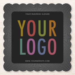 Logotipo da Empresa de Porta-Copos de Papel com Bo