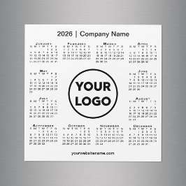 Logotipo da Empresa do Calendário Moderno de 2026