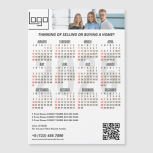Logotipo da empresa no calendário 2026 QR Code Bur