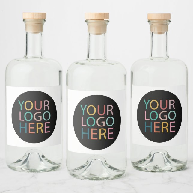 Logotipo da empresa personalizado profissional pre (Garrafas)