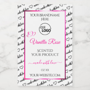 Logotipo da etiqueta de produto rosa na nuvem em p