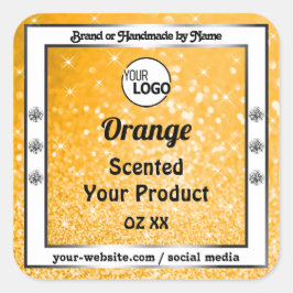 Logotipo da etiqueta do produto Glitter de brilho