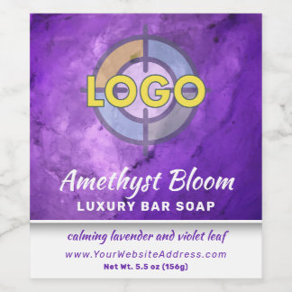 Logotipo da etiqueta do produto Marble da Lavanda