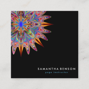 Logotipo da Flor Elegante Lotus Yoga Cartão de vis