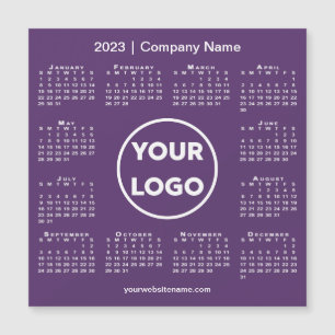 Logotipo da Modern 2023 Calendar Company em ímã ro