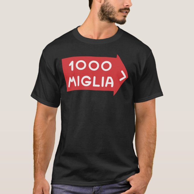 Logótipo da raça Miglia 1000 T-Shirt clássico (Frente)