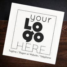 logotipo da sua empresa + guardanapos descartáveis