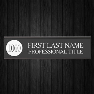 Logotipo da Sua Empresa Placa de Porta de Escritór