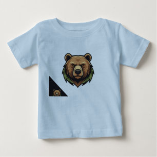 logótipo da t-shirt do urso