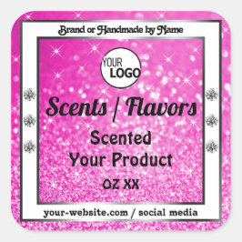 Logotipo das etiquetas de produto com brilho cor-d