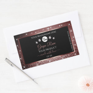 Logotipo das etiquetas do produto Luxury Black Bur