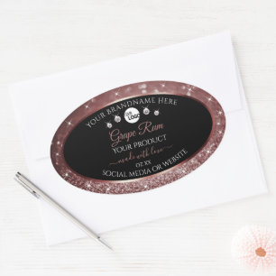 Logotipo das etiquetas do produto Luxury Black Bur