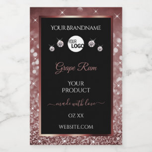 Logotipo das etiquetas do produto Luxury Black Bur