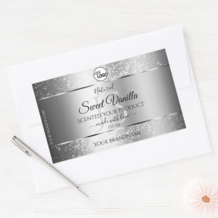 Logotipo das etiquetas do produto Modern Silver Gl