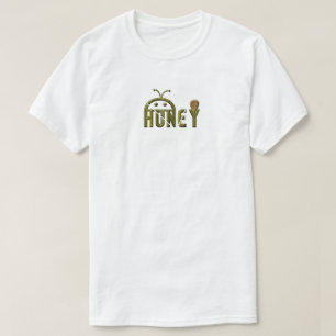 Logotipo de abelha e mel T-Shirt