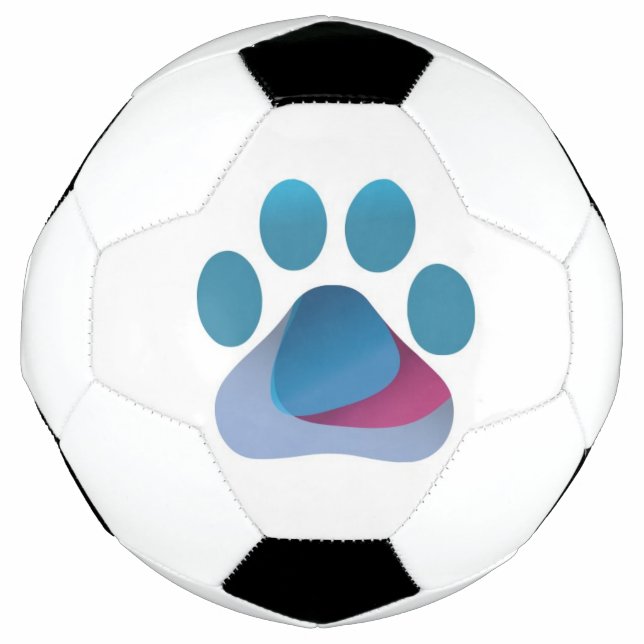 Logotipo de Abraço de Pata Bola de Futebol (Frente)