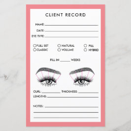 Logotipo de adição de registro do cliente Lash